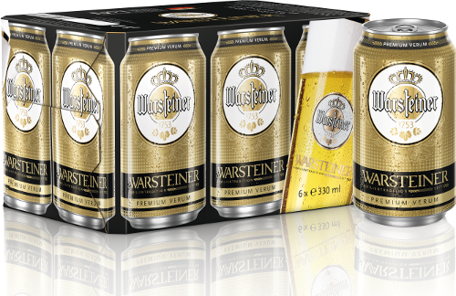 Warsteiner set van 6 blikjes á 0,33 liter Warsteiner set van 6 blikjes á 0,33 liter